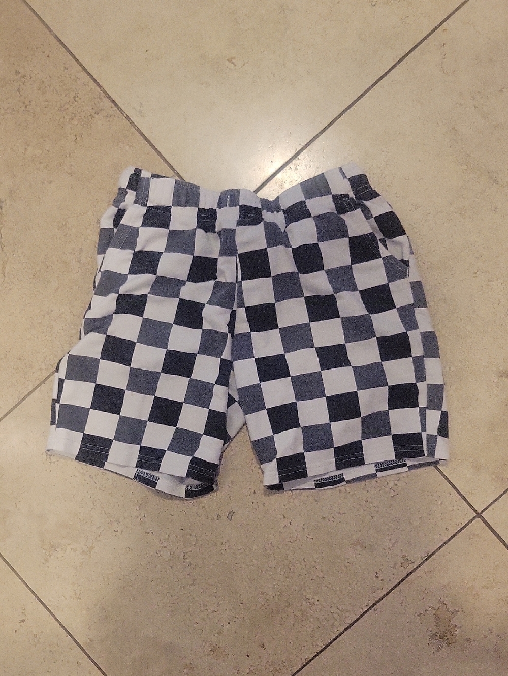 Cat & Jack Black and White Checkerboard Shorts